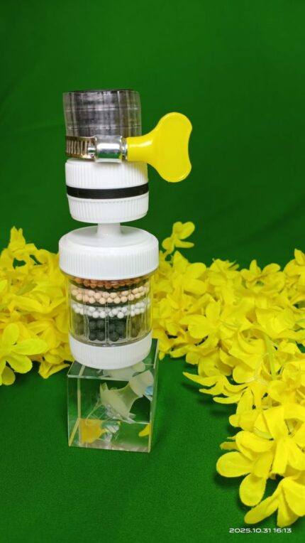 Six layers PVA non-woven fabric, 360° rotating design with a maximum tilt angle of 65°.water filter Tap.