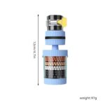 Six layers PVA non-woven fabric, 360° rotating design with a maximum tilt angle of 65°.water filter Tap.